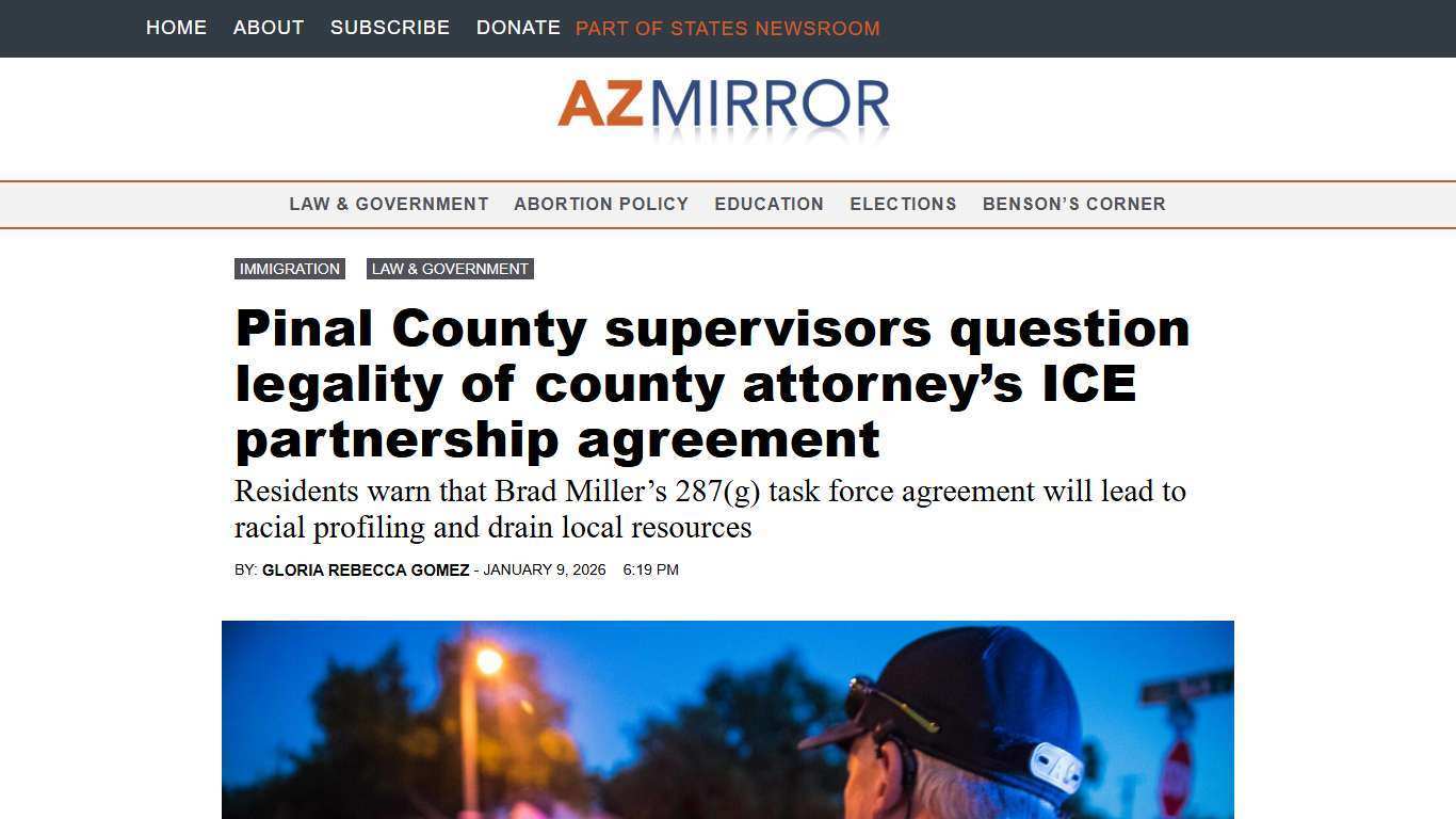 Pinal County supervisors question legality of county attorney's ICE partnership agreement